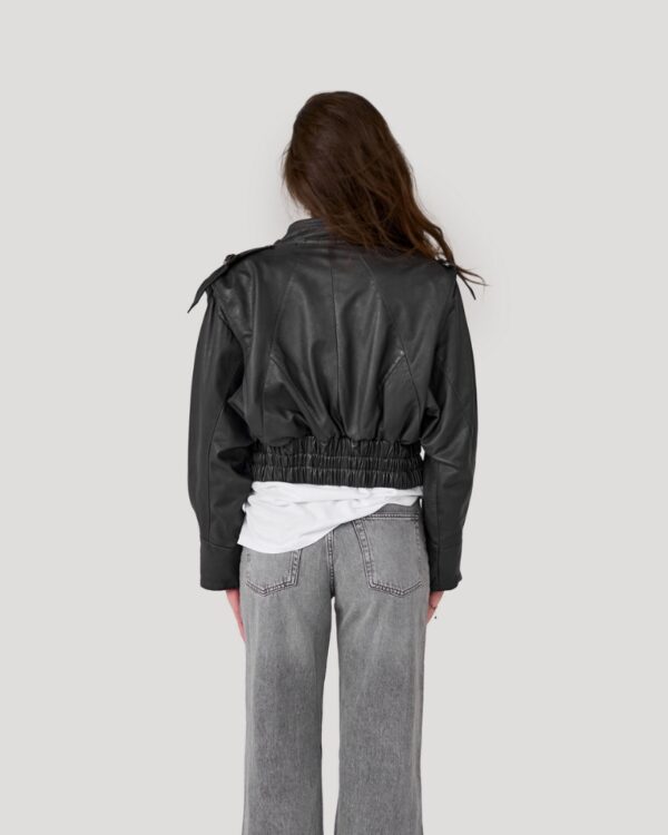 bomberka-skorzana-krotka-vintage-pagony