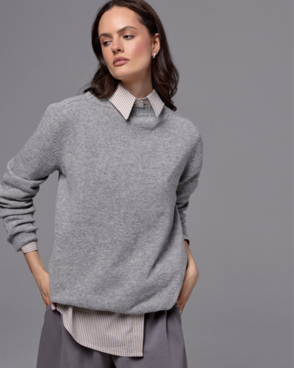 PURE Sweter z wełny merino